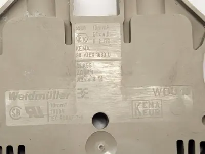 USED WEIDMÜLLER FEED-THROUGH TERMINAL BLOCK 57A 1000V WDU 10 LOT OF 10