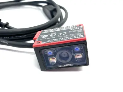 USED KEYENCE ULTRA COMPACT FIXED TYPE CODE READER, MIDDLE RANGE TYPE