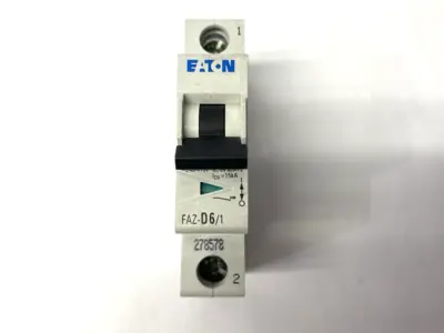 USED EATON MINIATURE CIRCUIT BREAKER 1 POLE 6A