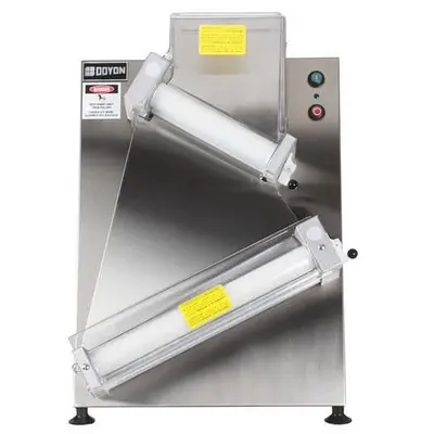 Doyon DL18DP Countertop 18" Dough Roller Sheeter, 250 Pieces/Hour - Two Stage, D
