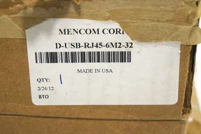 NEW MENCOM D-USB-RJ45-6M2-32 PANEL INTERFACE CONNECTOR DUSBRJ456M232