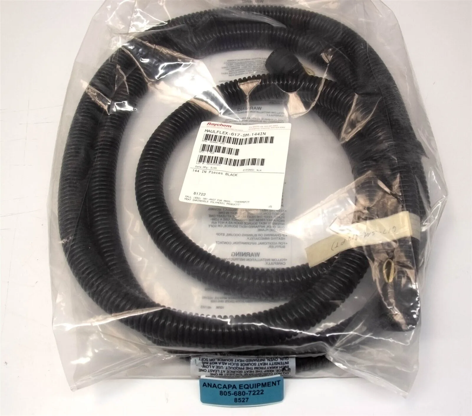 Raychem MAULFLEX617-SM-144IN Spiral Wraps Sleeves Tubing & Conduit New (8527)R
