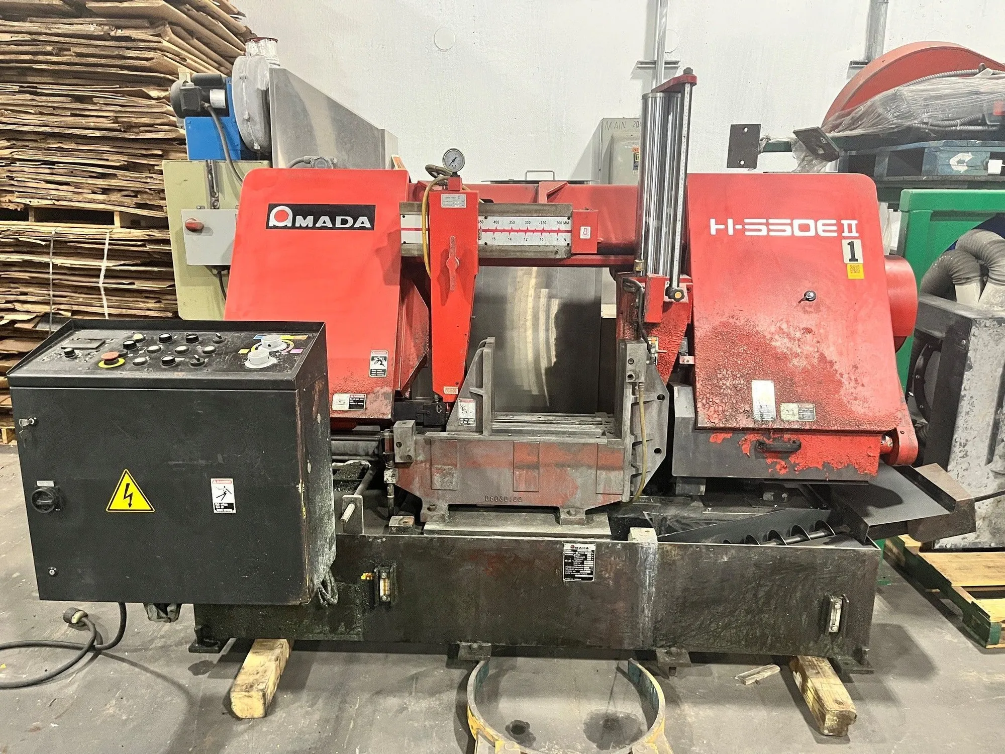 Used 2018 AMADA H-550EII Horizontal Dual Column Band Saws Illinois US | Asset Exchange Corporation #1328492