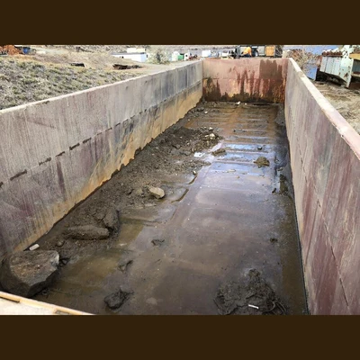 10ft Wide x 40ft Long  x 5ft High Shale Bin