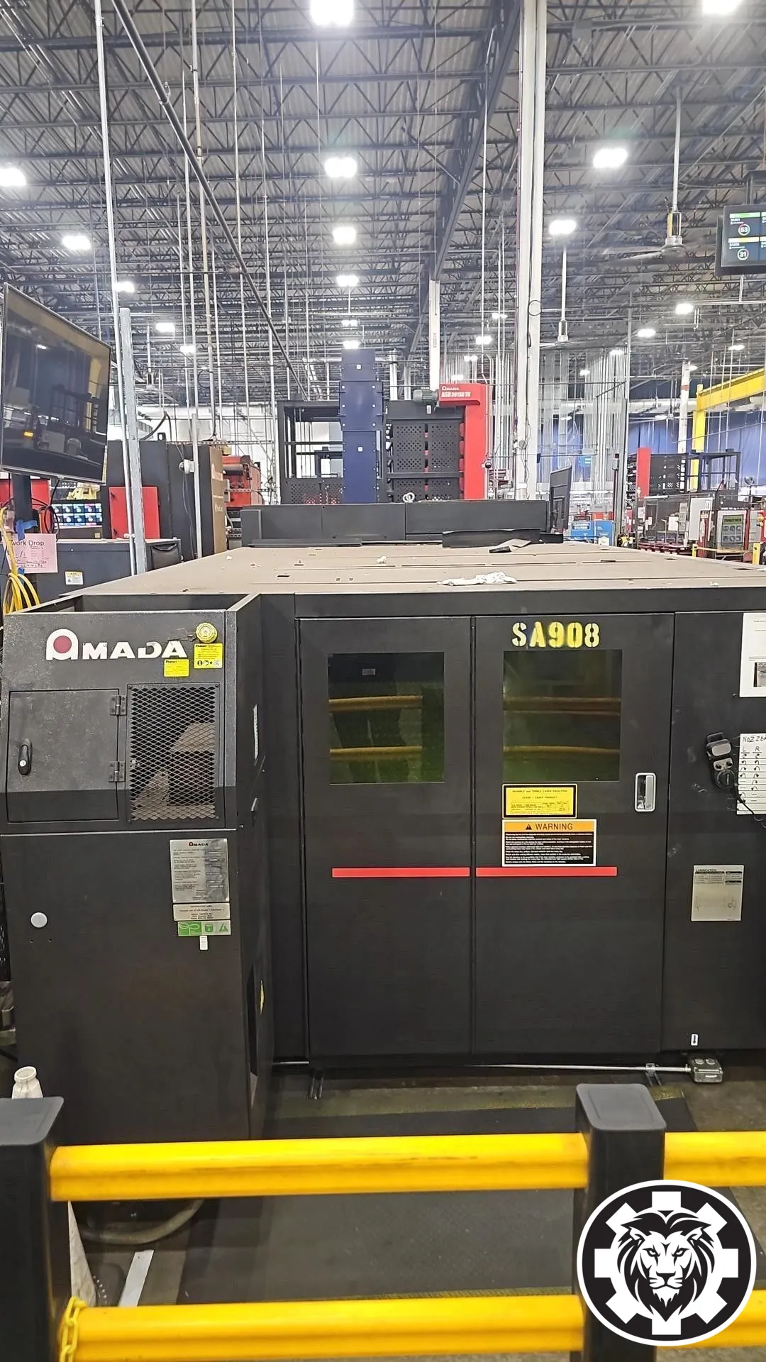 2,000 Watt Amada LCG 3015AJ Fiber Laser, 2016 - 5' x 10' tables
