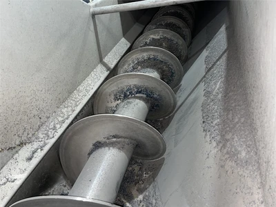 24" Diameter x 20'6" L Wolfking Stainless Incline Screw Conveyor