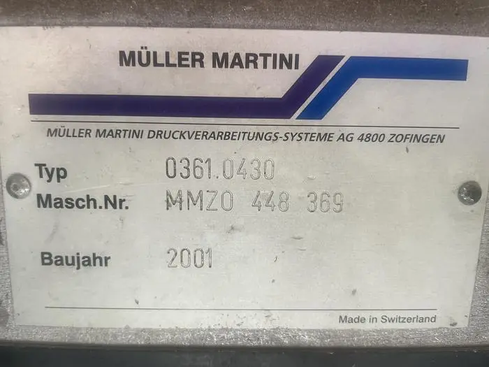 Used 2001 MULLER MARTINI 361 THREE KNIFE TRIMMER Saddle Stitchers | Capital Equipment Solutions #468721