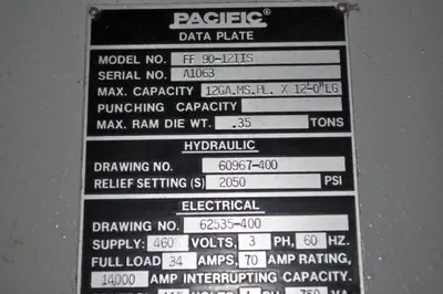 USED PACIFIC FF 90-12IIS