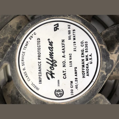Hoffman 100CFM Fan