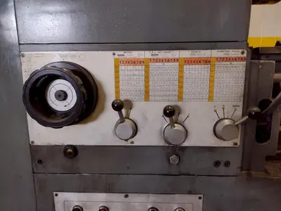 32" X 168" SUMMIT GAP BED ENGINE LATHE. STOCK # 0661425