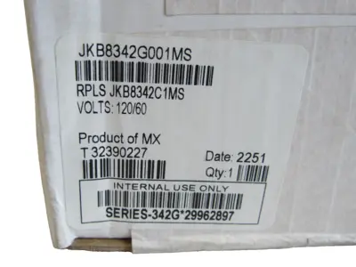 NEW ASCO 8342G001MS SOLENOID VALVE 120/60