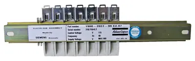 Lot of 7 Siemens Fuse Holders 3NW7 011 690V 32A 3NW7011 with DIN Rail