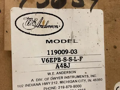 USED ANDERSON 119009-03 V6EPB-S-S-L-F A48J