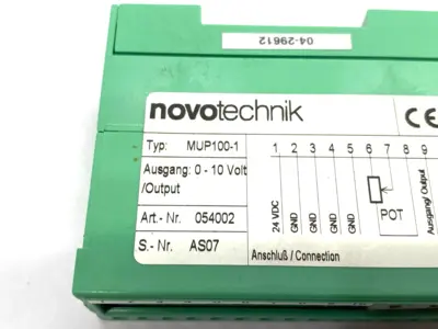Used NOVOTECHNIK SIGNAL CONDITIONER INTERFACE FOR POSITION MEAUREMENT Industrial Controls | Maverick Industrial Sales #1110004