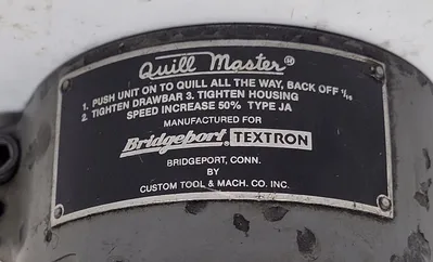 BRIDGEPORT TYPE JA Quill Master Tooling & Accessories, Tooling | Machinery Central (9)