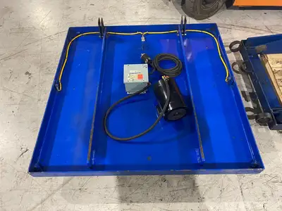 USED MAVERICK INDUSTRIAL SALES ELECTRIC/HYDRAULIC SCISSOR LIFT TABLE 3000LBS CAPACITY