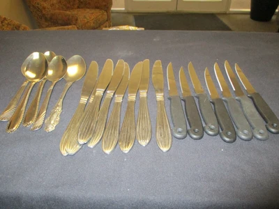 Misc. Used Silverware (5 Table Spoons, 7 Steak Knives, 8 Table Knives)