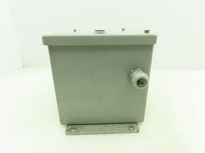 SCE 8x6x6" Steel Electrical Enclosure Junction Box with Euro 4 Terminal Blocks