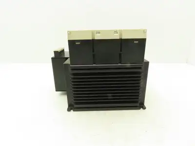 Mitsubishi US-K120 TE 120A Solid State Contactors (3) Units On Heat Sink w Fan