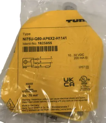 NEW TURCK NI75U-Q80-AP6X2-H1141