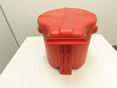 Eagle 935-FL Oily Waste Can 10 Gallon High Density Poly Red