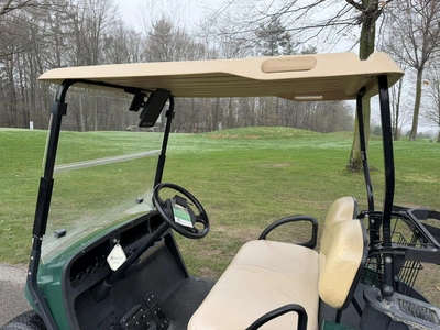 (1) 2015 E-Z-Go golf cart with a Kawasaki gas engine, does not include Club canopy, includes ball wa...