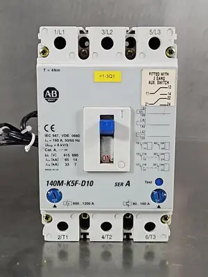 Allen-Bradley 140M- K5F-D10 Ser A CIRCUIT BRAKER. Loc 4F