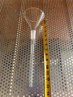 Used CHEMGLASS 100 MM CONE SHAPED FUNNEL W/ 24/40 JOINT FITTING Glassware - Other California US | Equipment Lab #1469370