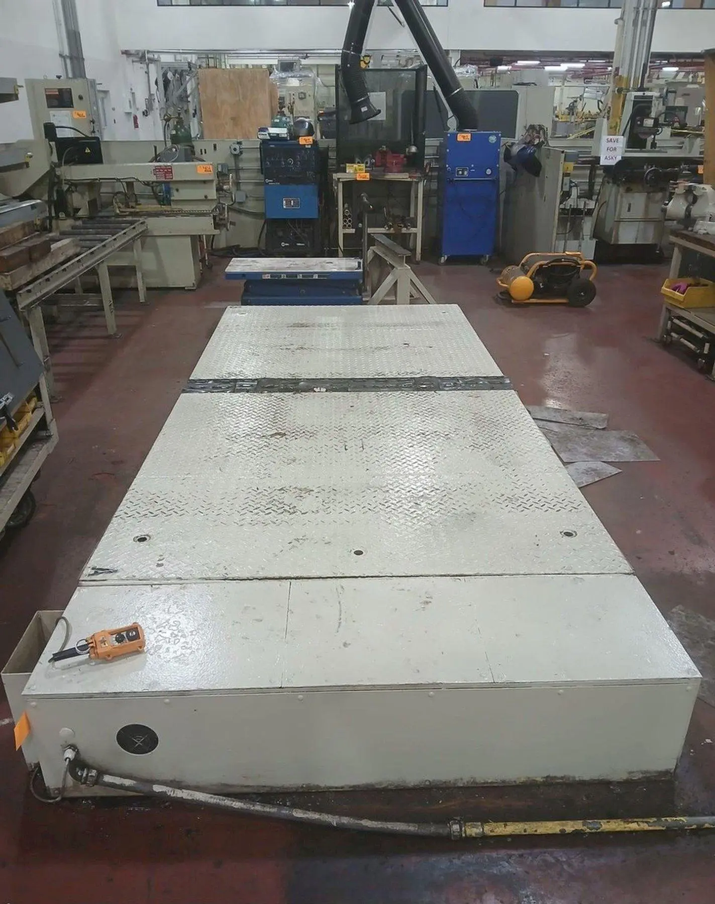 20 TON (40k LBS) DENSON MODEL #ST-1620 DIE LIFTING TABLE & FLIPPER PLATFORM: YOBRO #24187