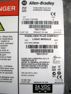 USED Allen-Bradley 2711P-T10C4D8