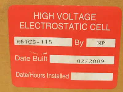 ASL Technologies R61CS-115 Replacement High Voltage Electrostatic Cell