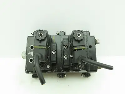 A239SS-120-A IR ARO Pneumatic Solenoid Air Control 2 Valve Manifold Block 3/8"