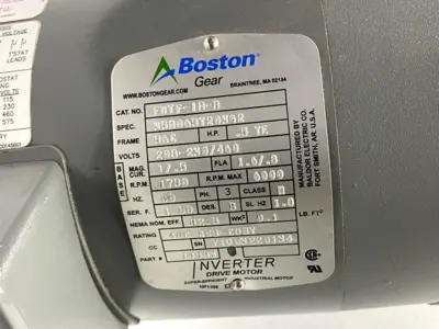 Used Boston Gear C-Face AC Motor 19583, F710-40KPT-B5-G6 Gear Reducer 40:1 Speed Reducers Michigan US | Maverick Industrial Sales #1398364