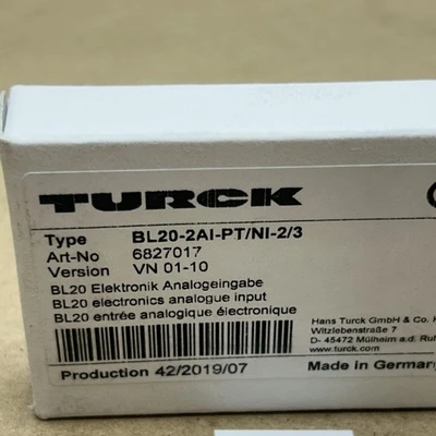 NEW Turck BL20-2AI-PT/NI-2/3