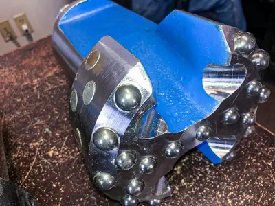 Used TRIDENT SUPREME 6" FLAT FACE CARBIDE BUTTON CABLE TOOL DRILL BIT Carbide Drills Pennsylvania US | East West Machinery & Drilling #1417759