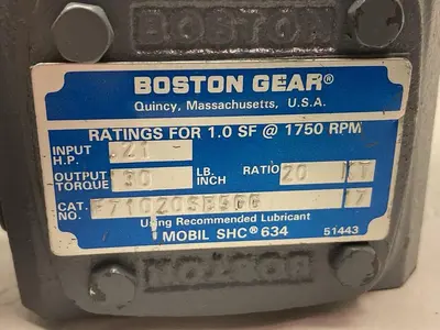 New | in-Stock BOSTON GEAR F71020SB5GG Speed Reducers | Surplus Asset Holdings #1204431