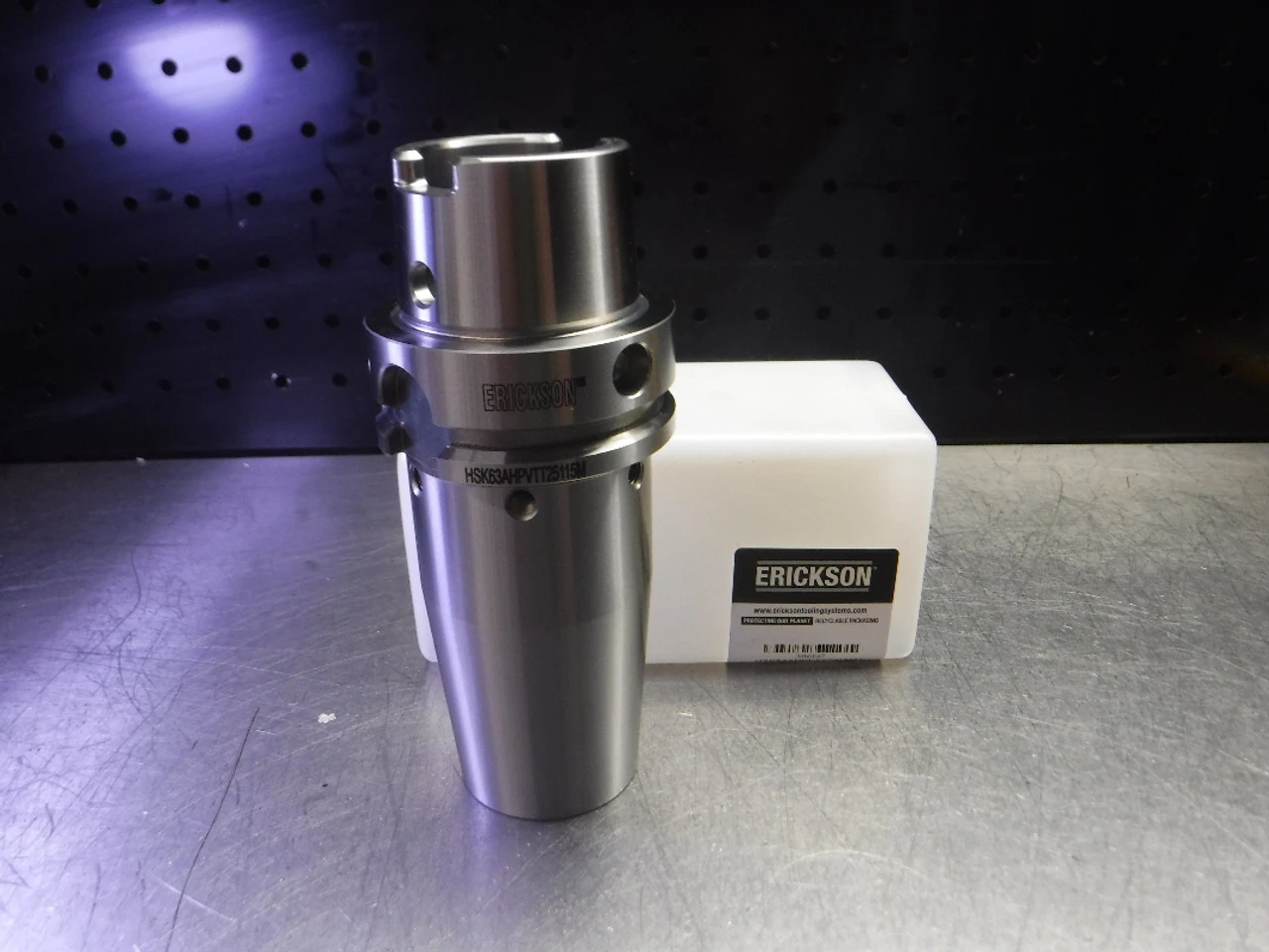 Erickson HSK63A 25mm Shrink Fit Tool Holder 115mm Pro HSK63AHPVTT25115M (LOC173A)