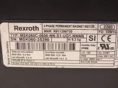 Used REXROTH _UNKNOWN_ Servo Motors Indiana US | Arrow Industrial #1316932
