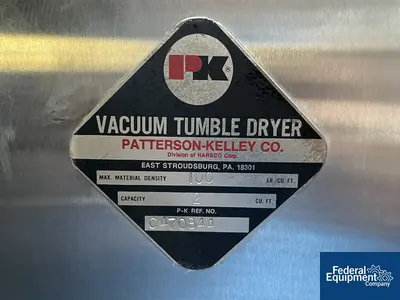 Used Patterson-Kelley 2 Cu Ft P-K Double Cone Dryer, Hastelloy C22, 100# Dryers Ohio US | Federal Equipment Company #130256