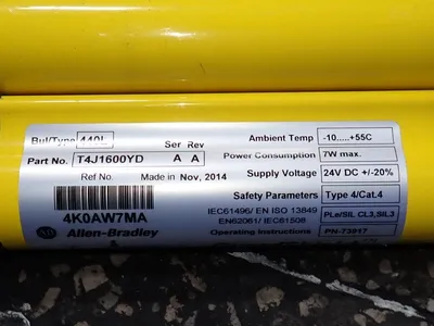 Used ALLENBRADLEY T4J1600YD Light Curtains & Grids Ohio US | HGR 24 #927922