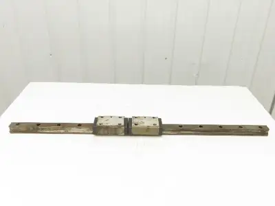 Rexroth Star SP 35 Linear Bearing LM Guide Rail 2-Blocks 34mm x 1020mm 40"L