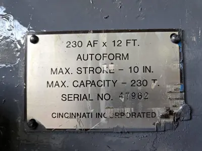 Used CINCINNATI 230 AF Press Brakes Ohio US | G-2000, Inc. #1077140