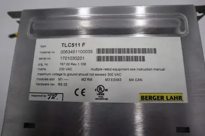 Bereger Lahr TLC511 F Servo Drive POSITIONING CONTROLLER 5 AMP STOCK B-720