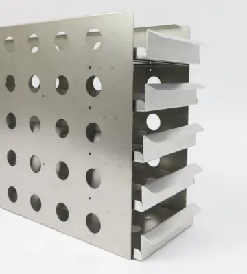 5 Shelf Stainless Steel Freezer Drawer Rack 27.5x5.5x12 Upright Lab Storage