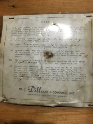 USED DILLON DYNAMOMETER