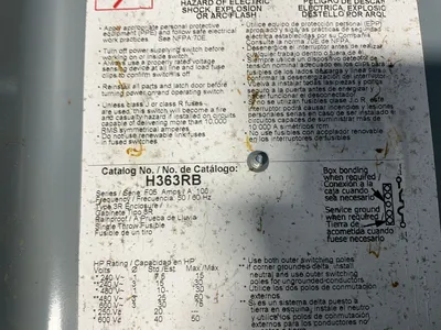 Used SQUARE D H363RB Switchgears Ohio US | HGR 24 #1334620
