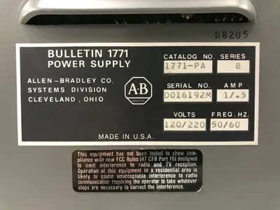 USED ALLEN-BRADLEY 1771- PA
