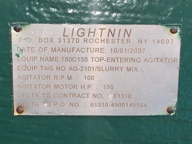 Used SPX Lightnin 780C150 Agitators, Blenders, Mixers Minnesota US | Peak Machinery, Inc. #285896