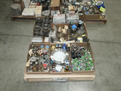 3 PALLETS OF ASSORTED VALVE PARTS