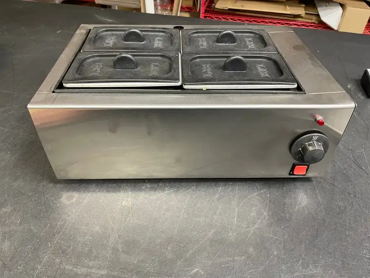 Used BPI Used BPI 4 Pan Stainless Steel Countertop Warmer 120V Steam Tables (Food) Illinois US | Falcon Restaurant Supply #1376417